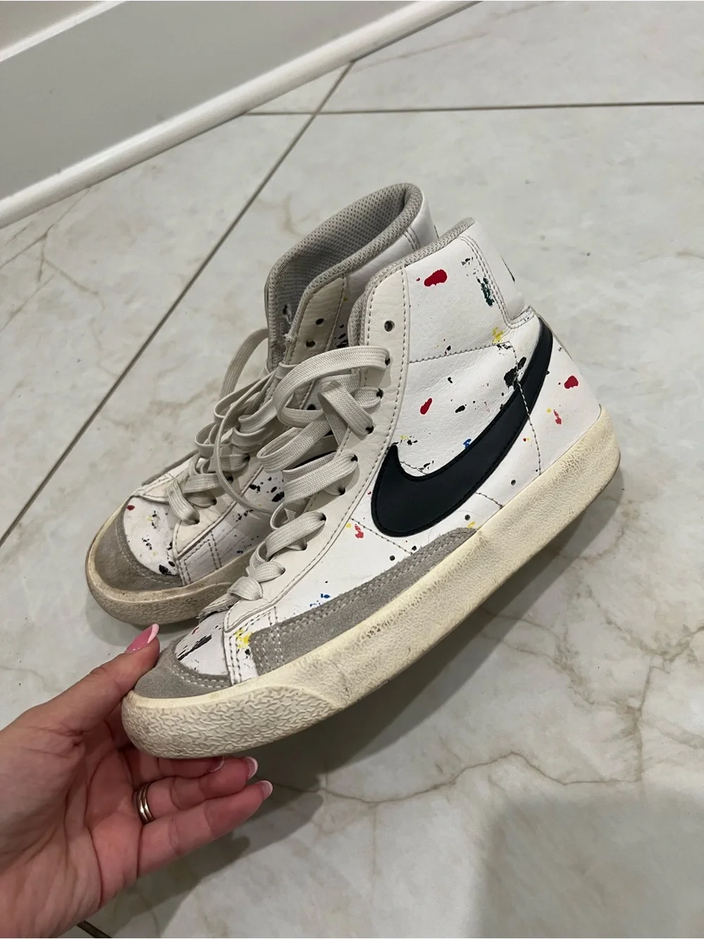 Nike white blazer